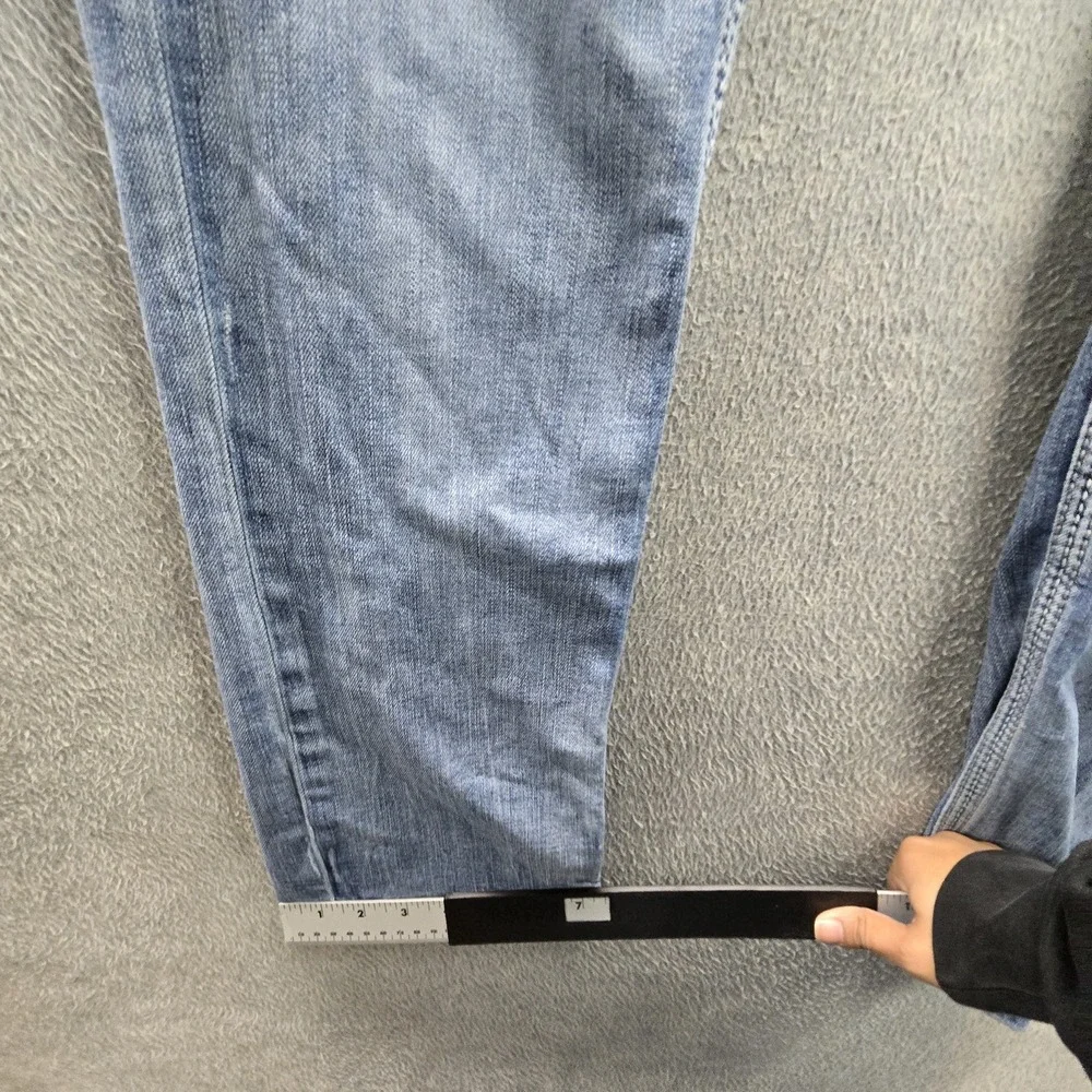 BKE Men Jeans 32X34 Light Blue Denim Straight Jake Distressed 31